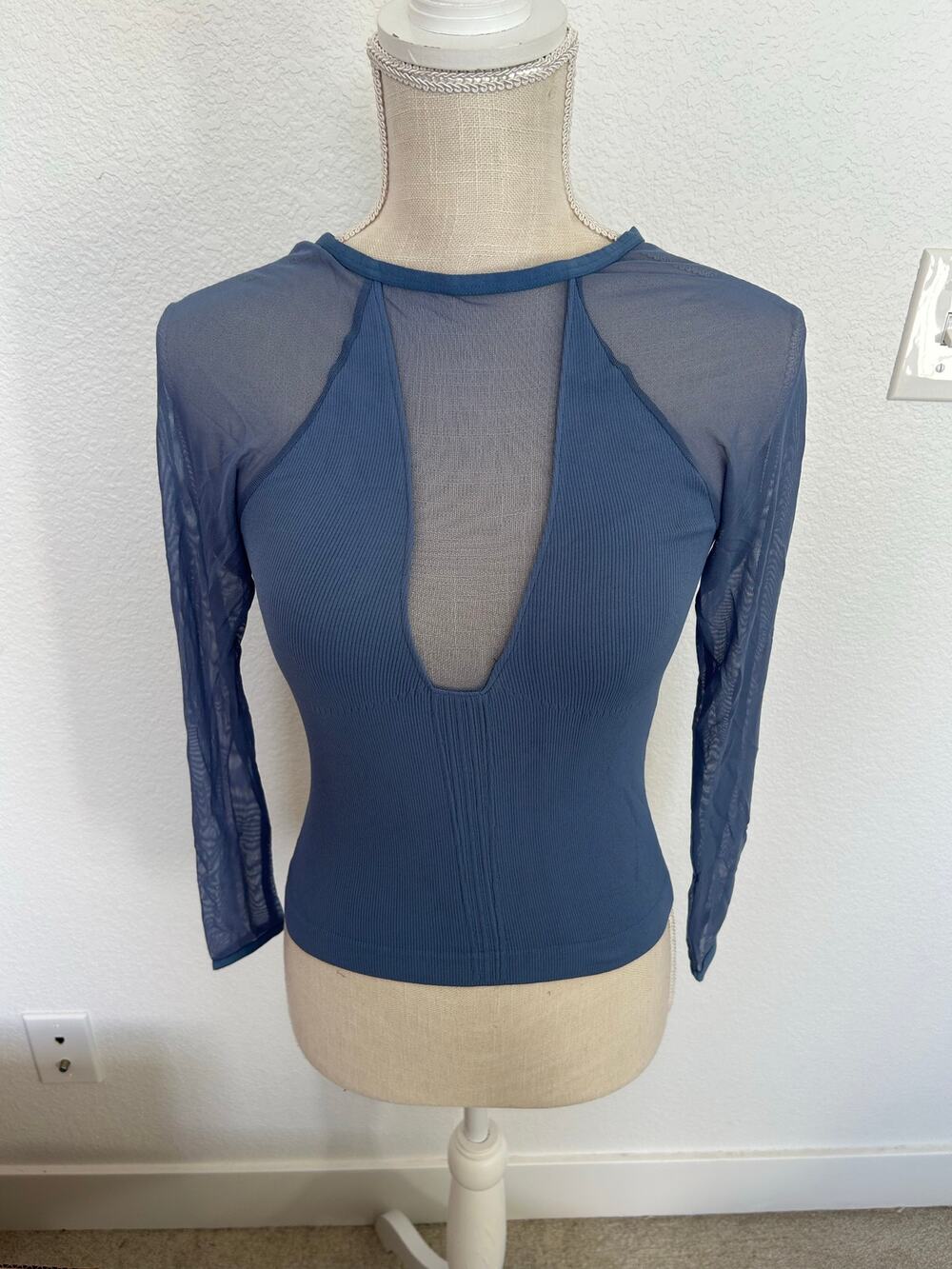 NUX Active Mesh Compression Workout Top - S